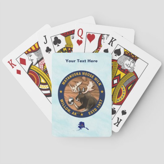 Jeu De Cartes Lait d'orignal Matanuska (dos)