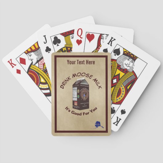 Jeu De Cartes Lait d'orignal Matanuska (dos)