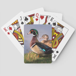 Jeu De Cartes Lakeside, canard en bois