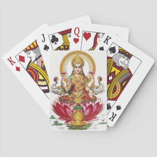 Jeu De Cartes Lakshmi Hindu Goddess (dos)