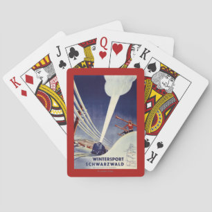 Jeu De Cartes L'Allemagne - ski dans la forêt noire