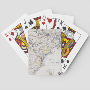 Jeu De Cartes L'AMÉRIQUE COLONIALE : CARTE, c1770