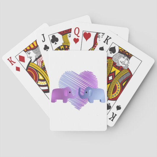 Jeu De Cartes L'amour des éléphants (dos)