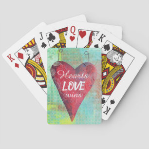 Jeu De Cartes L'amour gagne le coeur de la Saint-Valentin