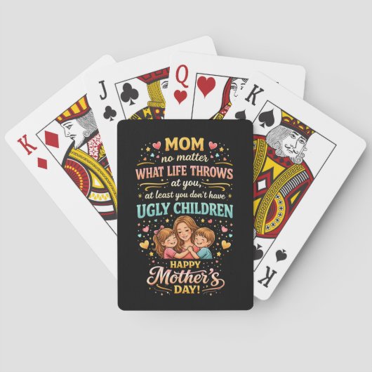 Jeu De Cartes L'amour riant de maman (dos)