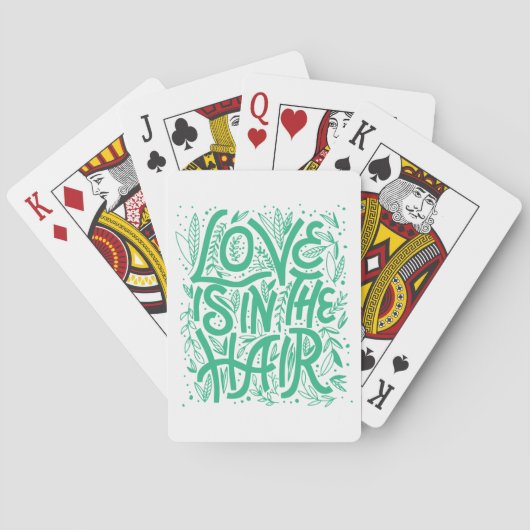 Jeu De Cartes L'Amour Vert Est Dans Les Cheveux (dos)