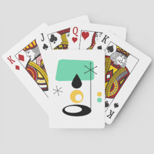 Jeu De Cartes lampe de style moderne du milieu du siècle bleu or