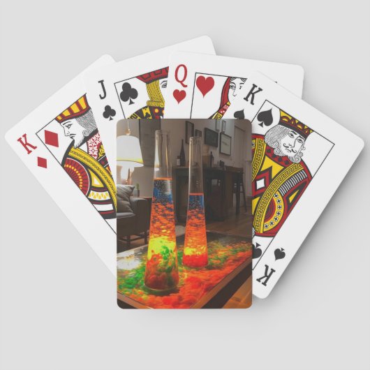 Jeu De Cartes Lampes Artsy Lava (dos)