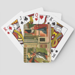 Jeu De Cartes L'Annonciation (huile sur panneau) (détail de 1209