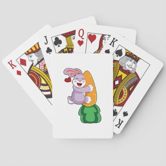 Jeu De Cartes Lapin avec carotte (dos)