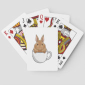 Jeu De Cartes Lapin avec la coupe de café (dos)