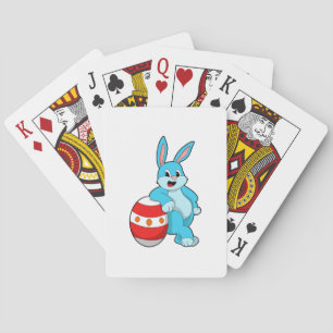 Jeu De Cartes Lapin avec oeuf de Pâques