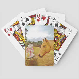 Jeu De Cartes Lapin blanc et Cheval jaune