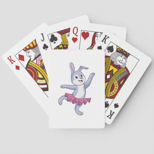 Jeu De Cartes Lapin comme Ballerina au Ballet (dos)