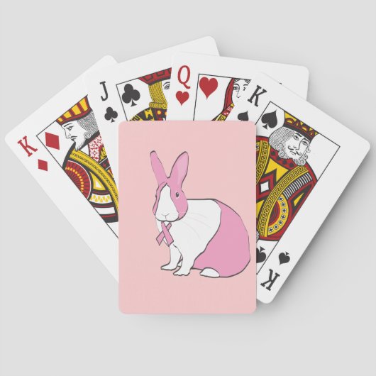 JEU DE CARTES LAPIN DE CONSCIENCE DE CANCER DU SEIN (dos)