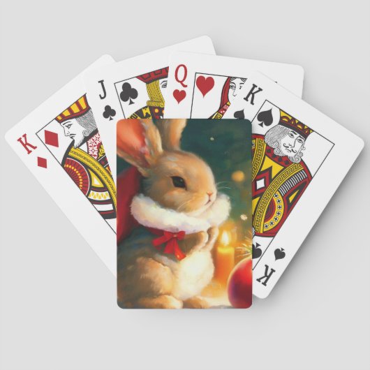 Jeu De Cartes Lapin de Noël (1) (dos)
