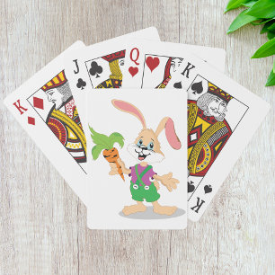 Jeu De Cartes Lapin De Pâques Avec Carotte Jouer Des Cartes