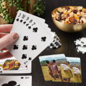 Jeu De Cartes Lapin de Pâques et cheval Brown (In Situ)