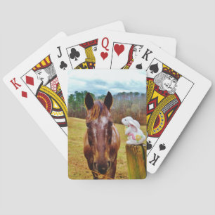 Jeu De Cartes Lapin de Pâques et cheval Brown