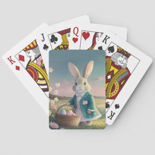 Jeu De Cartes Lapin de Pâques mignon  (dos)