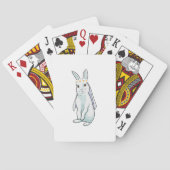 Jeu De Cartes Lapin en mariée avec couronne de fleurs (dos)