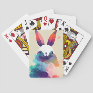 Jeu De Cartes Lapin Lapin Nature Sauvage Couleurs Animales Peint