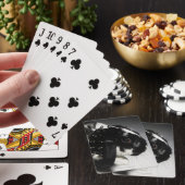 Jeu De Cartes Lapin noir et blanc avec col clouté (In Situ)