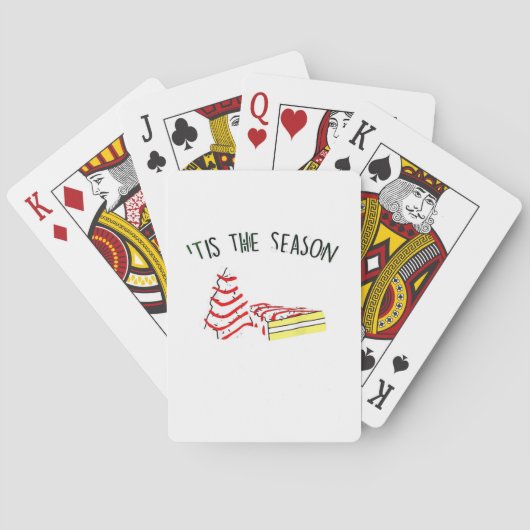 Jeu De Cartes L'arbre de Noël de la saison (dos)