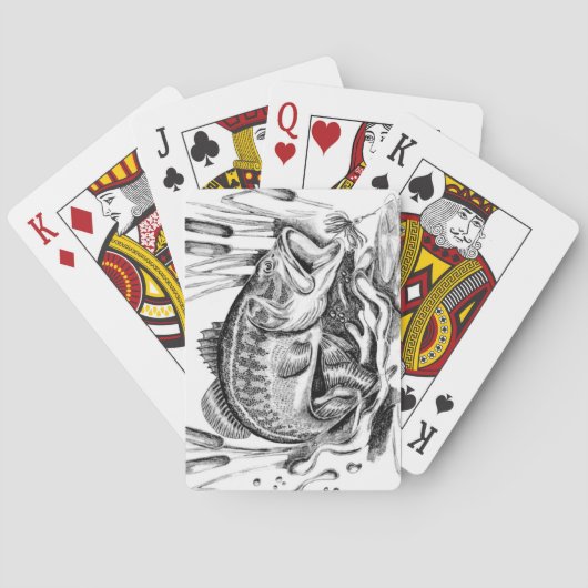 Jeu De Cartes Largemouth Bass (dos)