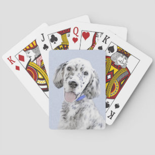 Jeu De Cartes L'art du chien peintre Blue Belton
