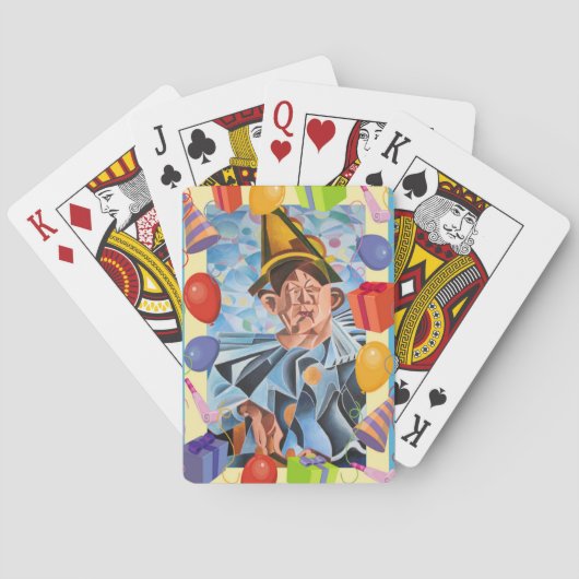 Jeu De Cartes L'art géométrique clown mélancolique (dos)