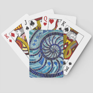 Jeu De Cartes L'art mosaïque de Nautilus Shell
