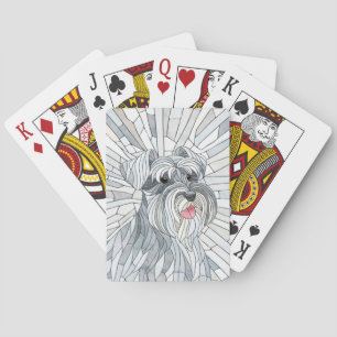 Jeu De Cartes L'art mosaïque de Schnauzer miniature