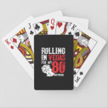 Jeu De Cartes Las Vegas 80th Birthday Party<br><div class="desc">Going to Vegas for your 80e anniversaire ? This "Rolling in Vegas for My 80th Birthday" design is a fun 80th birthday gift for a trip to Las Vegas & remember turning 80 years with a birthday in Las Vegas ! Great surprise vacation venin !</div>