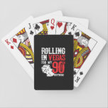 Jeu De Cartes Las Vegas 90th Birthday Party<br><div class="desc">Going to Vegas for your 90th birthday ? This "Rolling in Vegas for My 90th Birthday" design is a fun 90th birthday gift for a trip to Las Vegas & remember turning 90 years with a birthday in Las Vegas ! Great surprise vacation venin !</div>
