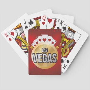 Jeu De Cartes Las Vegas moderne Golden Stars Rouge