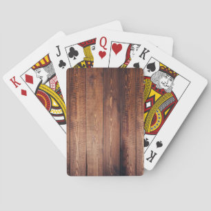 Jeu De Cartes L'aspect bois réel