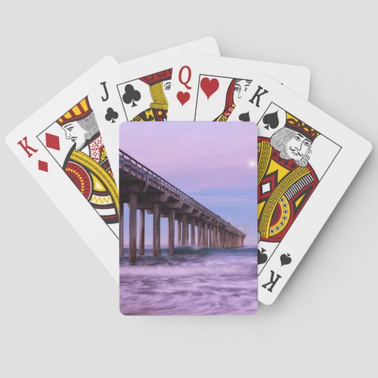 Jeu De Cartes L'aube violette au-dessus de la jetée, Californie (dos)
