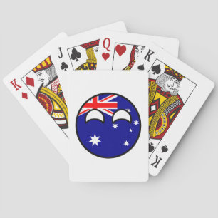 Jeu De Cartes L'Australie Geeky tendante drôle Countryball