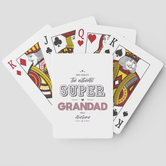 Jeu De Cartes L'authentique super grand-père (dos)