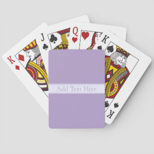 Jeu De Cartes Lavande Lumière Personnalisable Purple