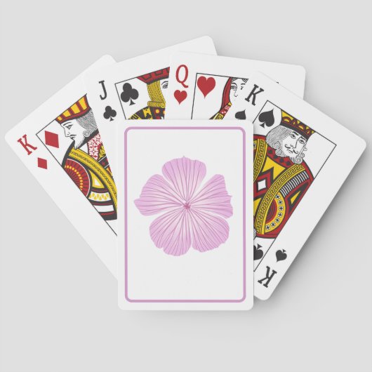 Jeu De Cartes Lavatera rose (dos)