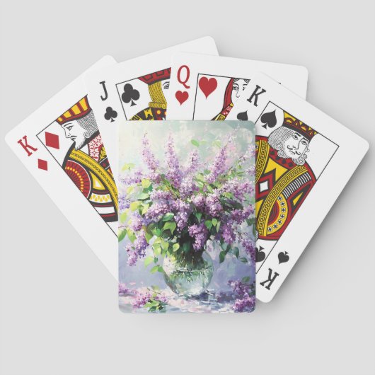 Jeu De Cartes Lavender Blooming Lilac Bouquet (dos)