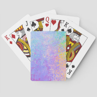 Jeu De Cartes Lavender Sunrise Pastel Neon Encre d'alcool Abstra