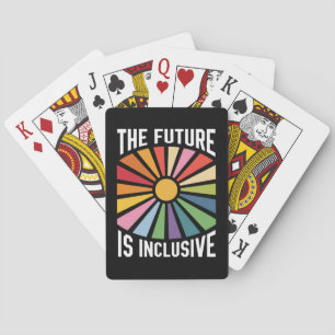 Jeu De Cartes L'avenir est arc-en-ciel de fierté de la diversité