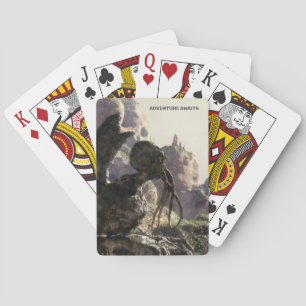Jeu De Cartes L'aventure attend. Paysage fantastique