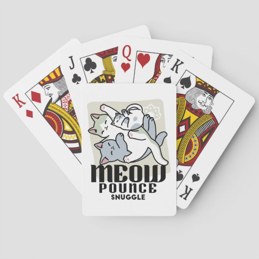 Jeu De Cartes Laze Furr Days - Cute Lazy Cats Design (dos)