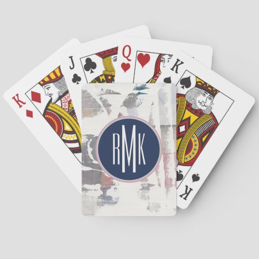 Jeu De Cartes Le blanc du monogramme | cultivent (dos)