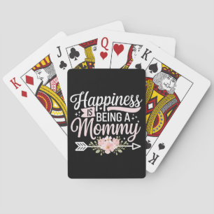 Jeu De Cartes Le bonheur est être une fête des mères florales