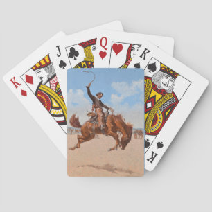 Jeu De Cartes Le Bronco Buster (par Frederic Remington)